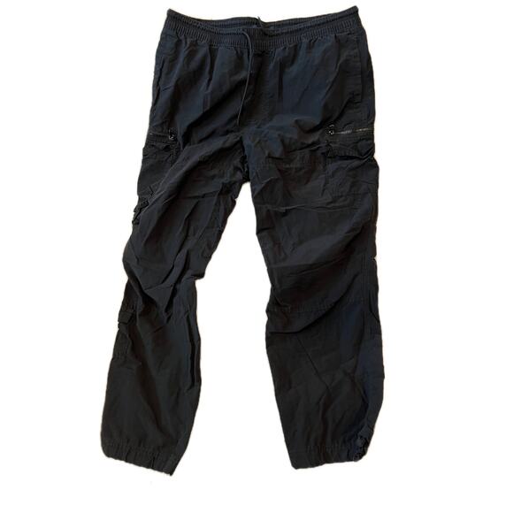 Aero Black Thin Cargo Pants Mens L - Picture 1 of 5